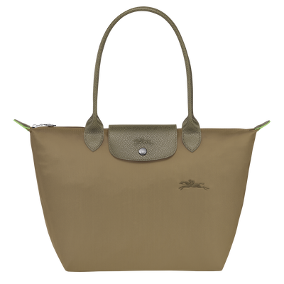 Le Pliage Green M Tote bag , Artichoke - Recycled canvas