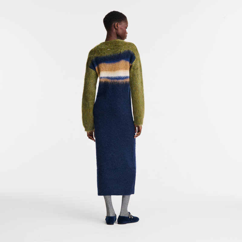 Dress , Navy - Knit  - View 2 of  4
