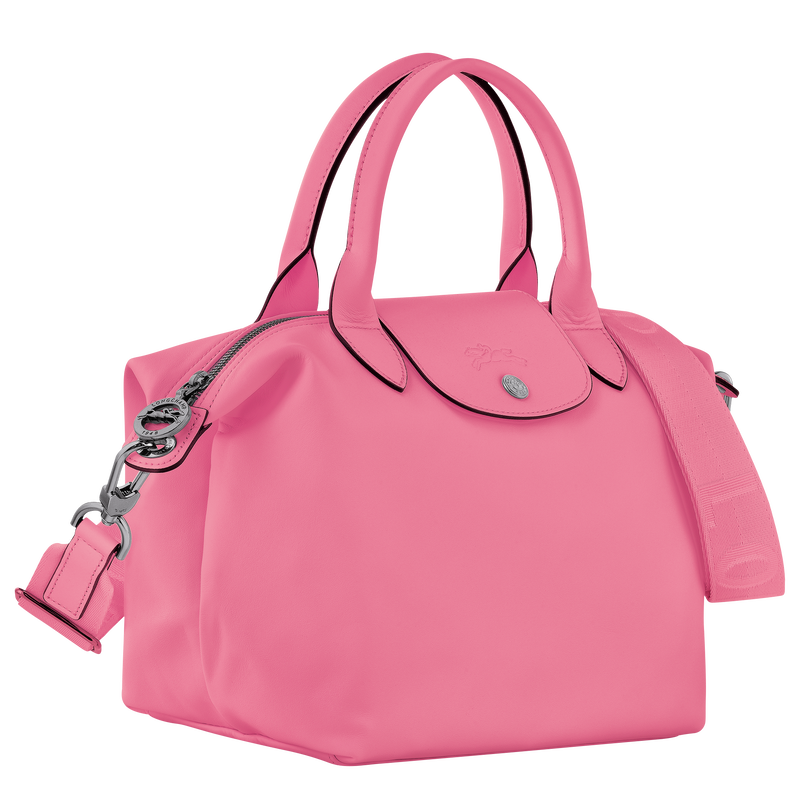 Pink hotsell leather handbag