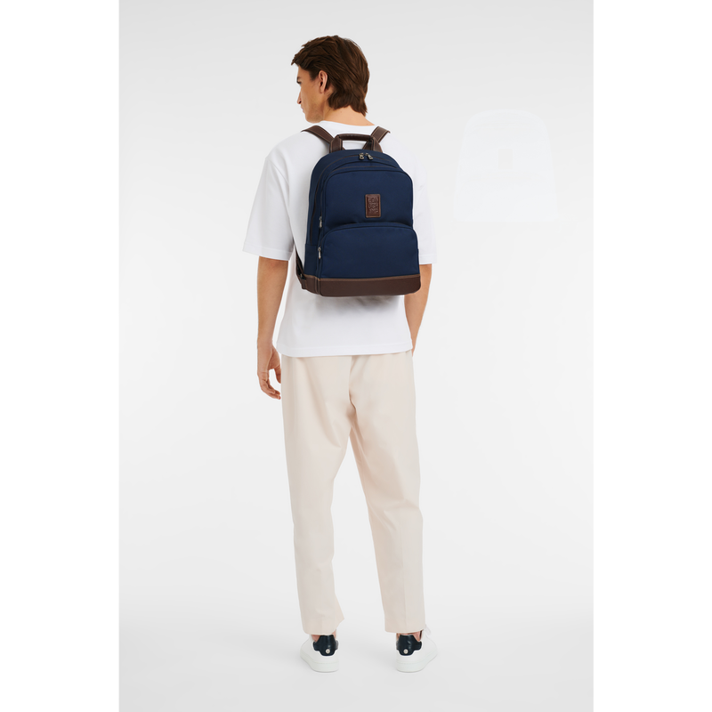 Boxford Backpack , Blue - Recycled canvas  - View 2 of  5