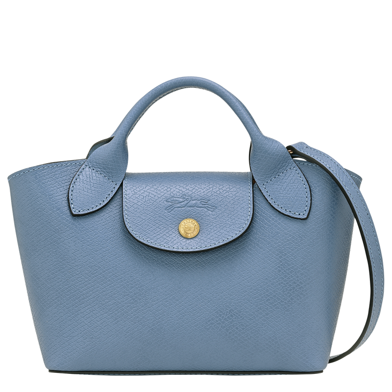 Épure XS Tote bag , Slate - Leather  - View 1 of  5