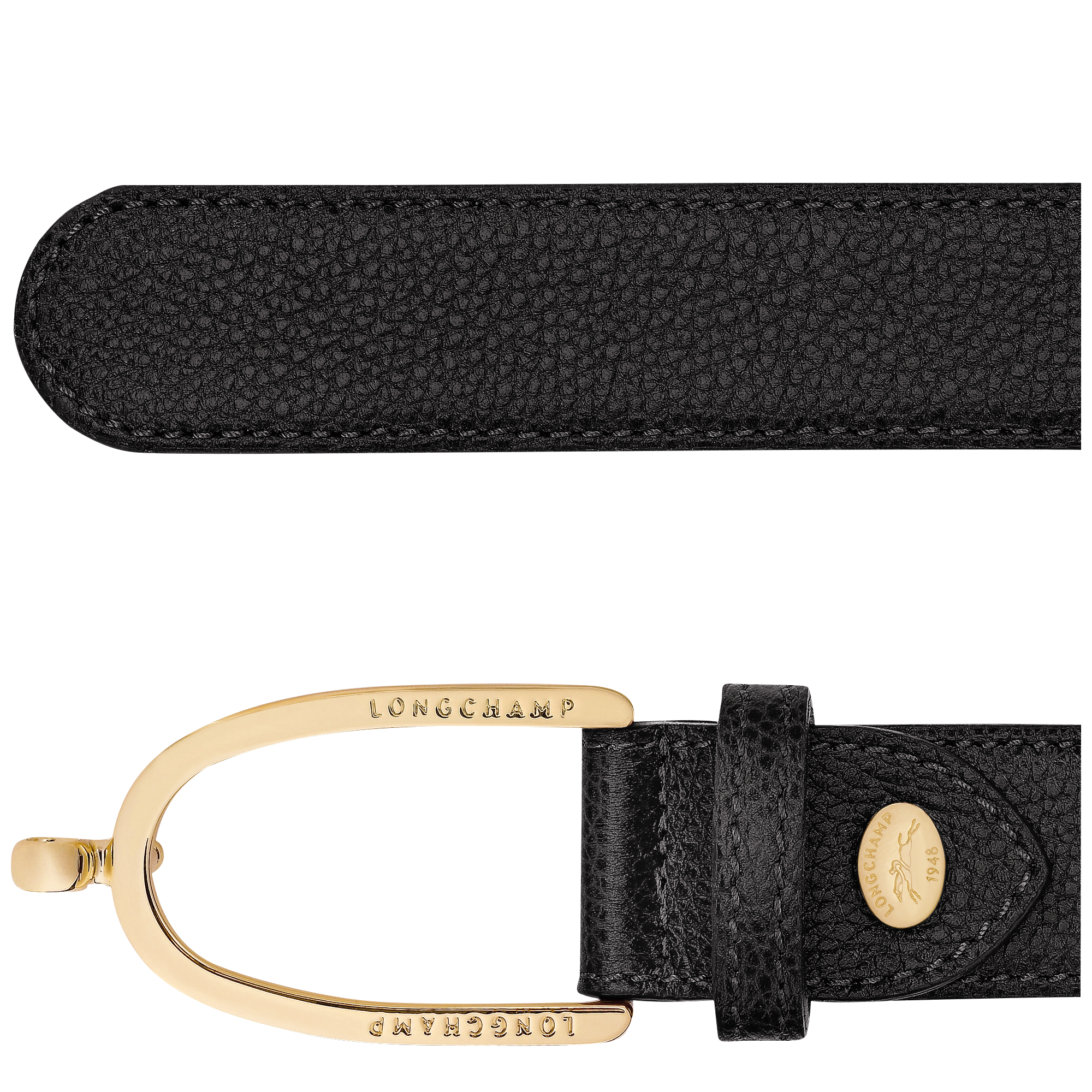 Le Foulonn&eacute; Ladies' belt, Black