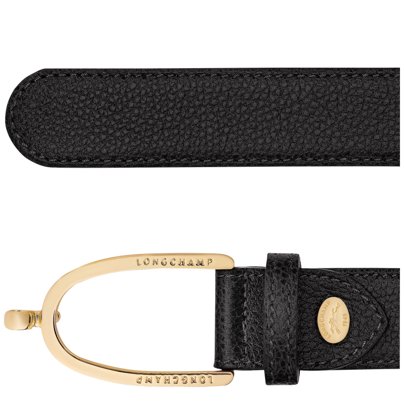 Le Foulonn&eacute; Ladies' belt , Black - Leather  - View 3 of  3