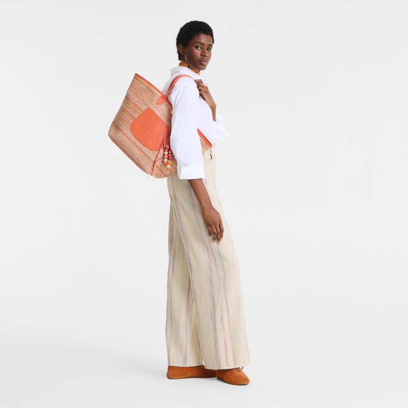 Le Pliage Collection L Basket bag , Rainbow - Canvas  - View 2 of  5