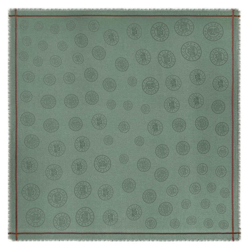 La M&eacute;daille Longchamp Stole , Tundra - Cotton blend  - View 1 of  2