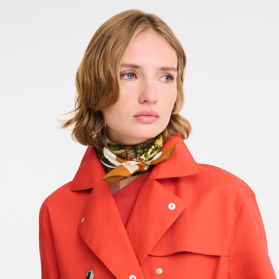 Pastoral Beauty Silk scarf 70, Marmalade