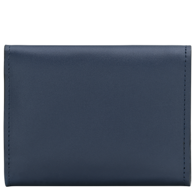 &Eacute;pure Compact wallet , Navy - Leather