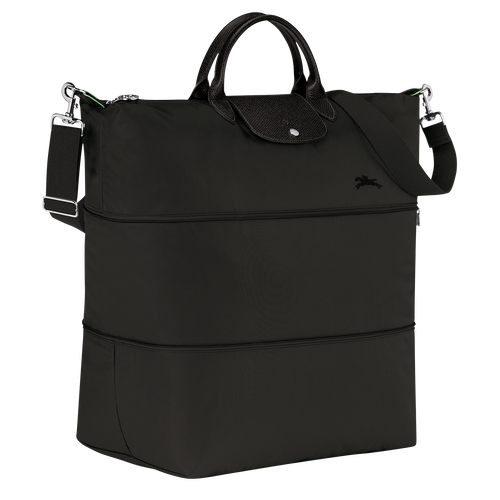 Le Pliage Green Travel bag expandable , Black - Recycled canvas - View 3 of  8
