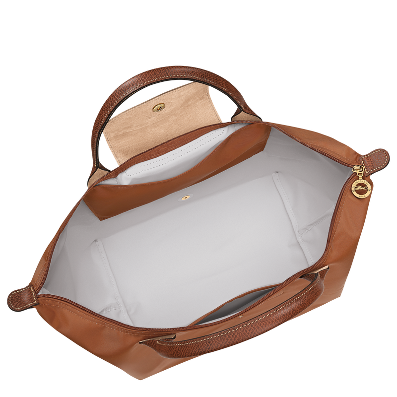 Le Pliage Original M Handbag , Cognac - Recycled canvas  - View 5 of  7