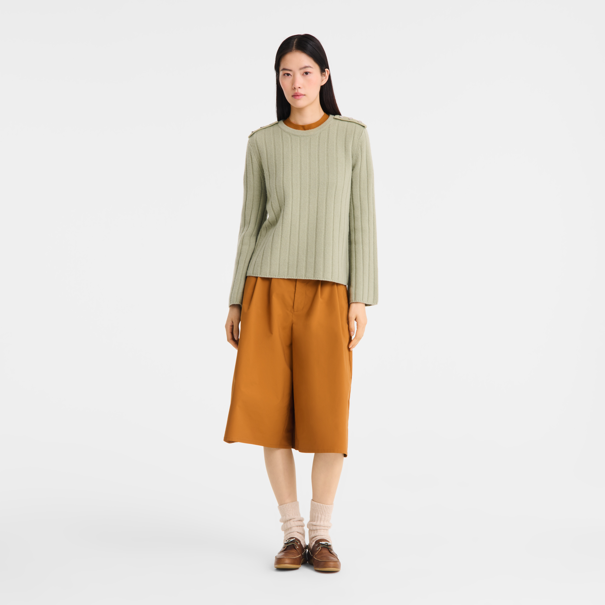 null Sweater, Almond Green