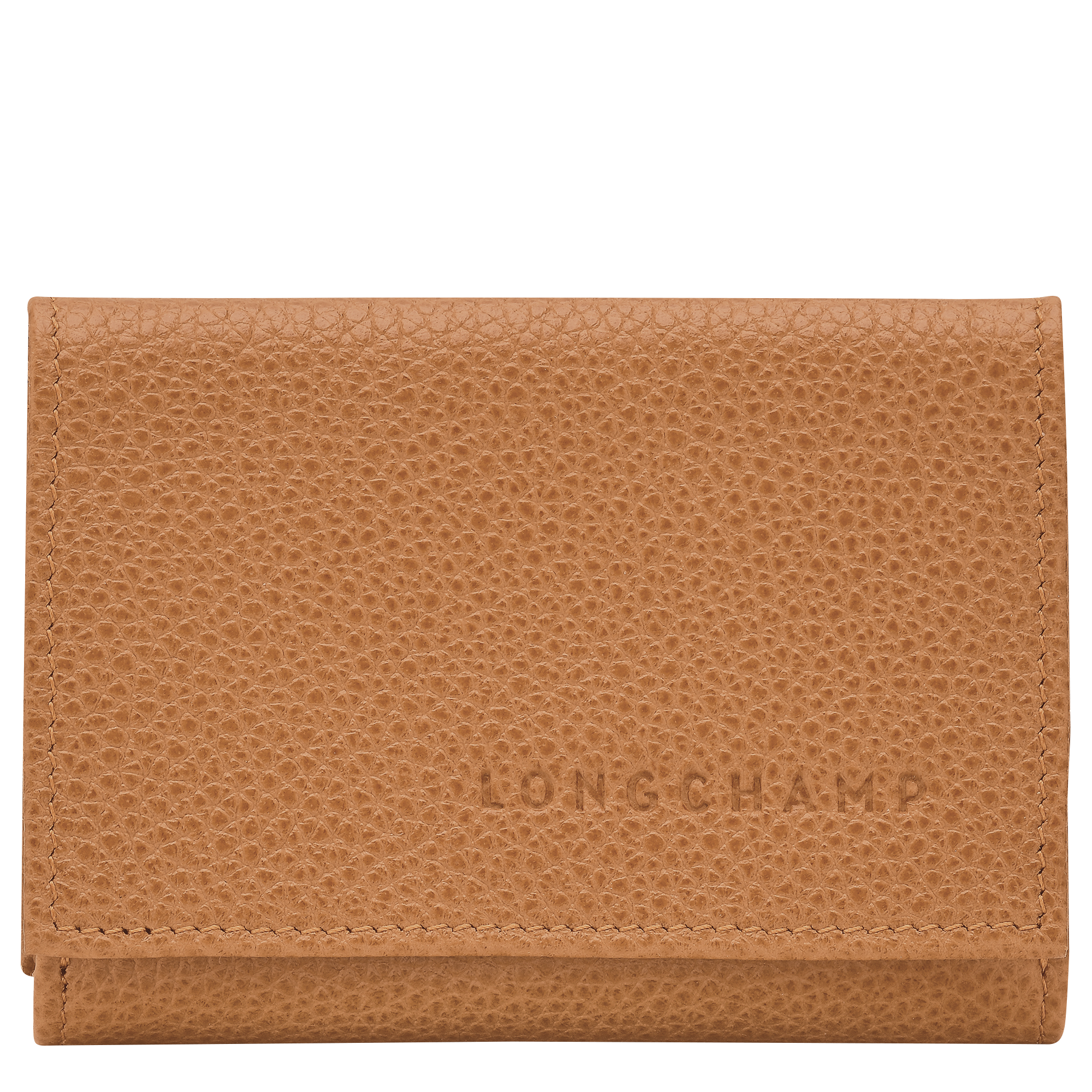 Le Foulonn&eacute; Compact wallet, Pecan