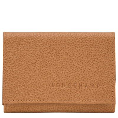 Le Foulonn&eacute; Compact wallet, Pecan