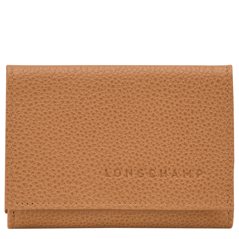 Le Foulonn&eacute; Compact wallet , Pecan - Leather  - View 1 of  2
