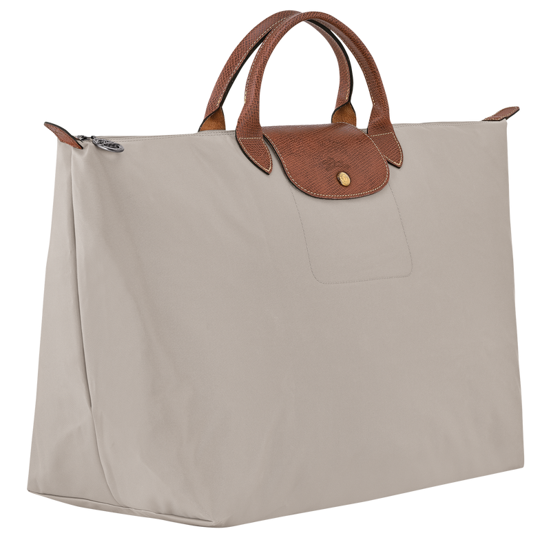 Le Pliage Original L Travel bag , Pebble - Recycled canvas  - View 3 of  7