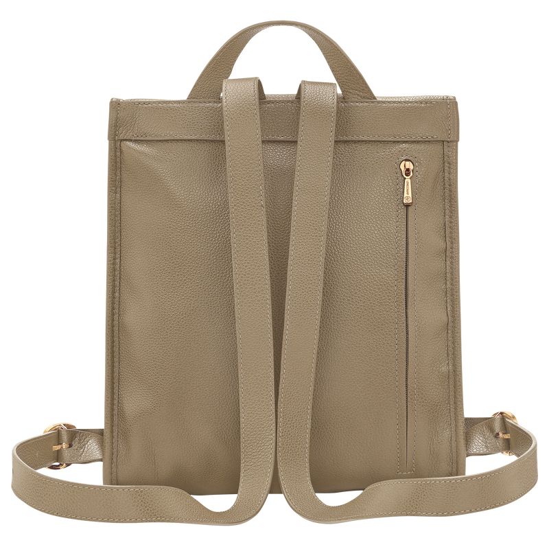 Le Foulonn&eacute; M Backpack , Lichen - Leather  - View 4 of  7