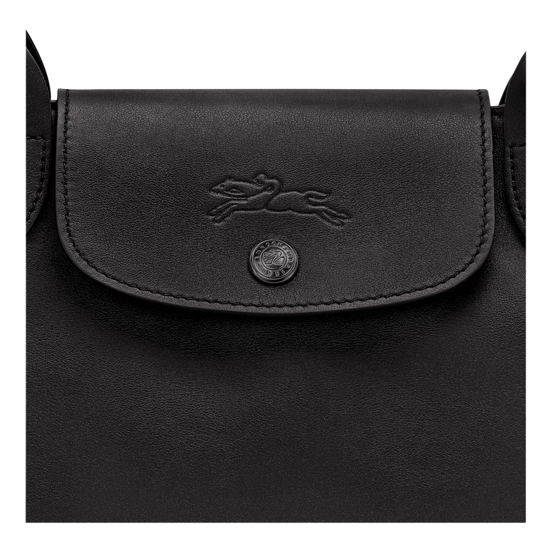 Le Pliage Xtra M Tote bag , Black - Leather  - View 6 of  6