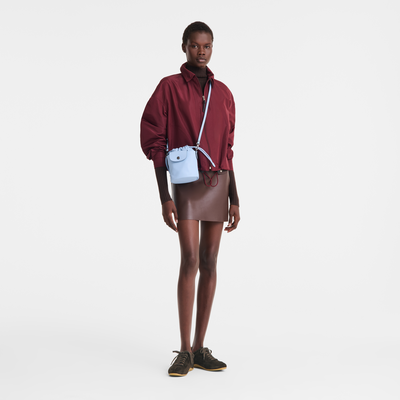 Le Pliage Xtra XS Bucket bag , Wave - Leather