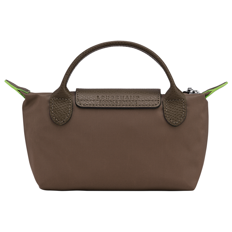 Le Pliage Green Pouch with handle , Terra - Recycled canvas  - View 4 of  6