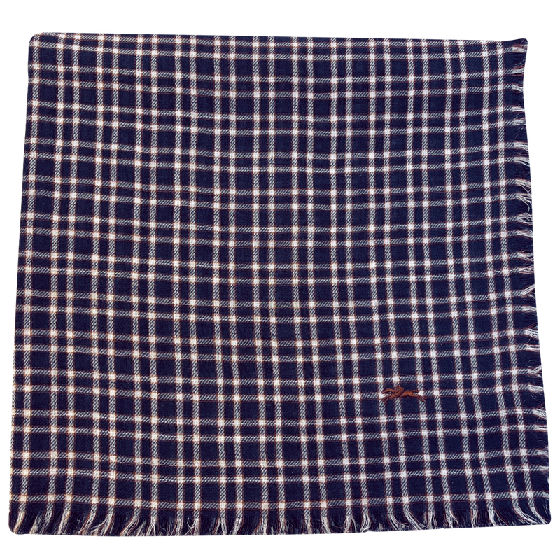 Portobello Scarf , Navy - Wool  - View 2 of  2