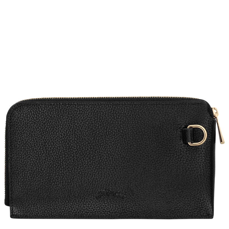 Le Foulonn&eacute; Pouch , Black - Leather  - View 2 of  2