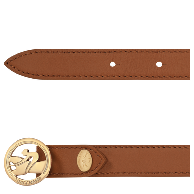 La M&eacute;daille Longchamp Ladies' belt, Cognac