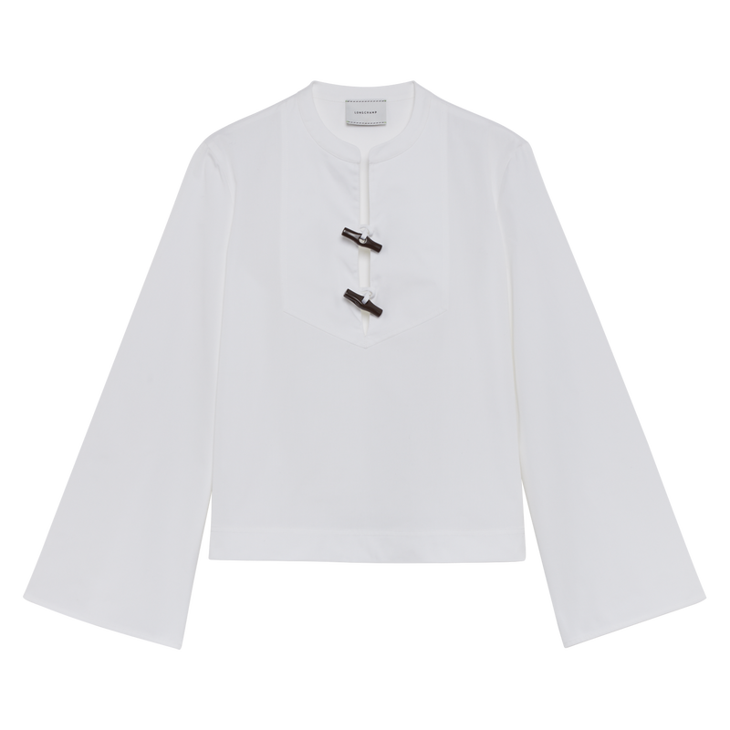 Shirt , White - Cotton poplin  - View 2 of  2