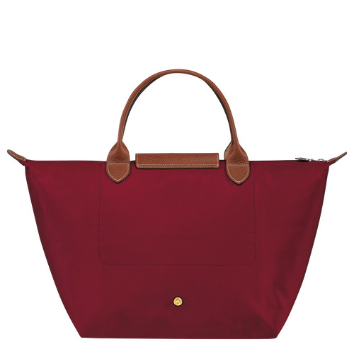 Le Pliage Original M Handbag , Red - Recycled canvas - View 4 of  5