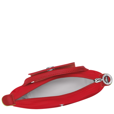Le Pliage Green Pouch with handle, Tomato