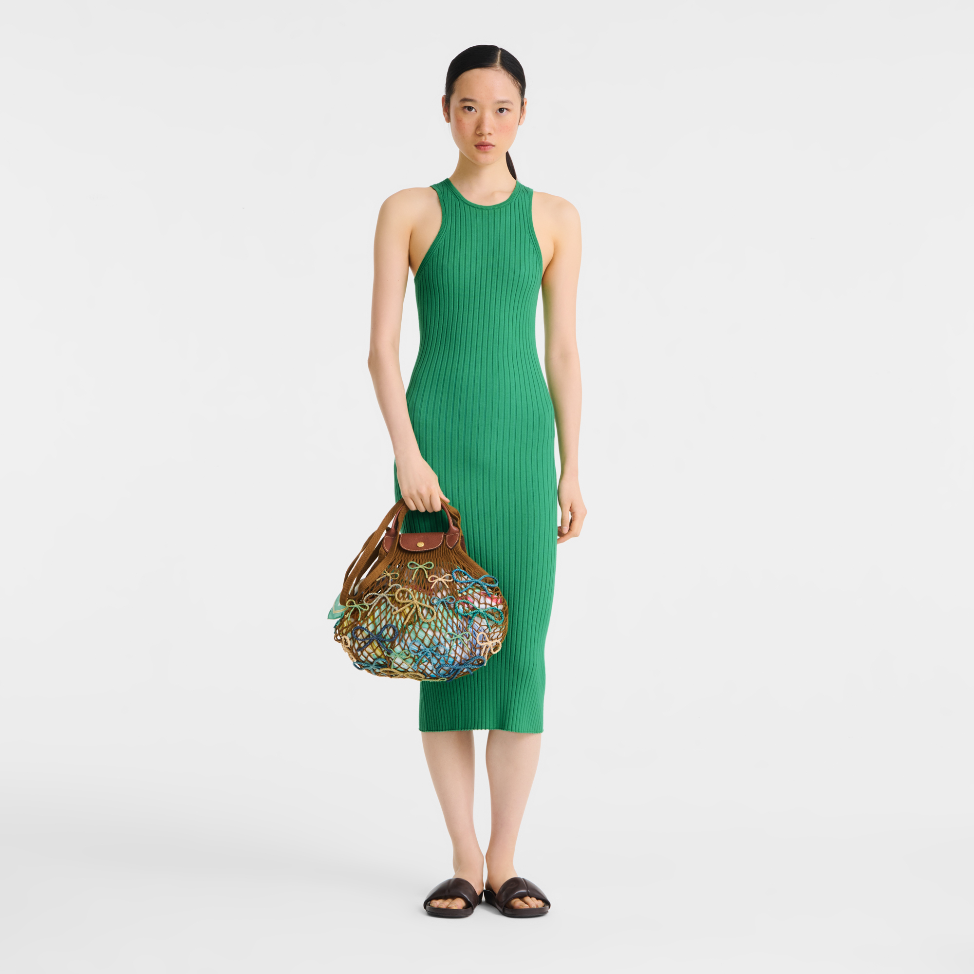 Le Pliage Collection Mesh bag L, Tobacco