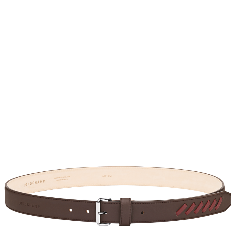Utility Ladies' belt , Mocha/Burgundy - Leather  - View 1 of  2