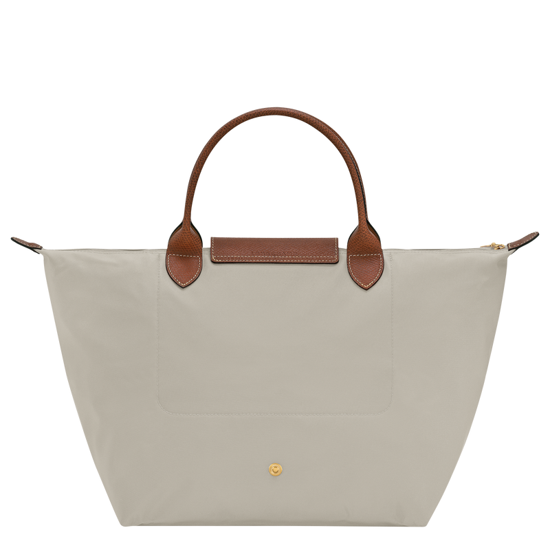 Le Pliage Original M Handbag , Pebble - Recycled canvas  - View 3 of  6