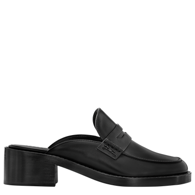 Epure Timeless Mules , Black - Leather