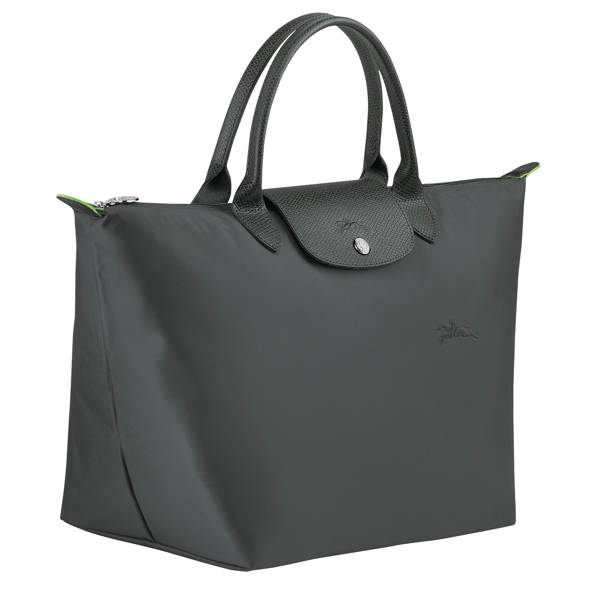 Le Pliage Green Handbag M, Graphite