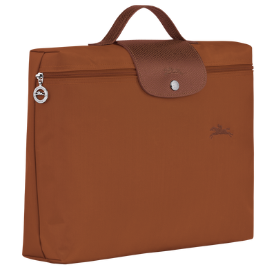 Le Pliage Green Briefcase S, Cognac
