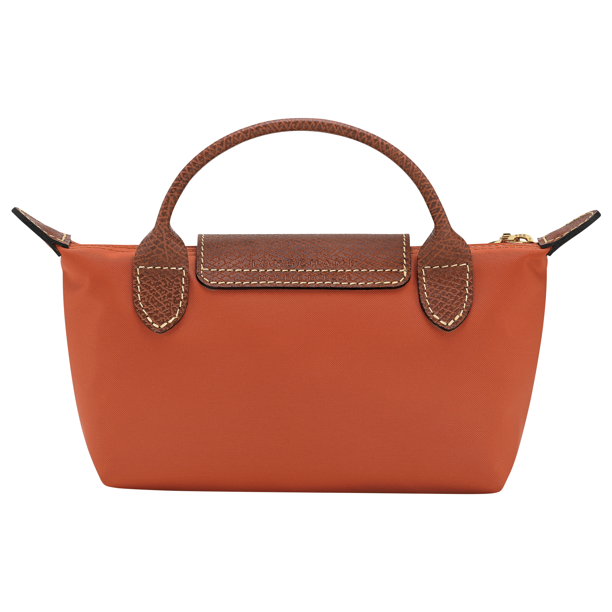 Pouch with handle, Brick - View 3 of
5 - zoom in Le Pliage Original Pouch with handle, Brick