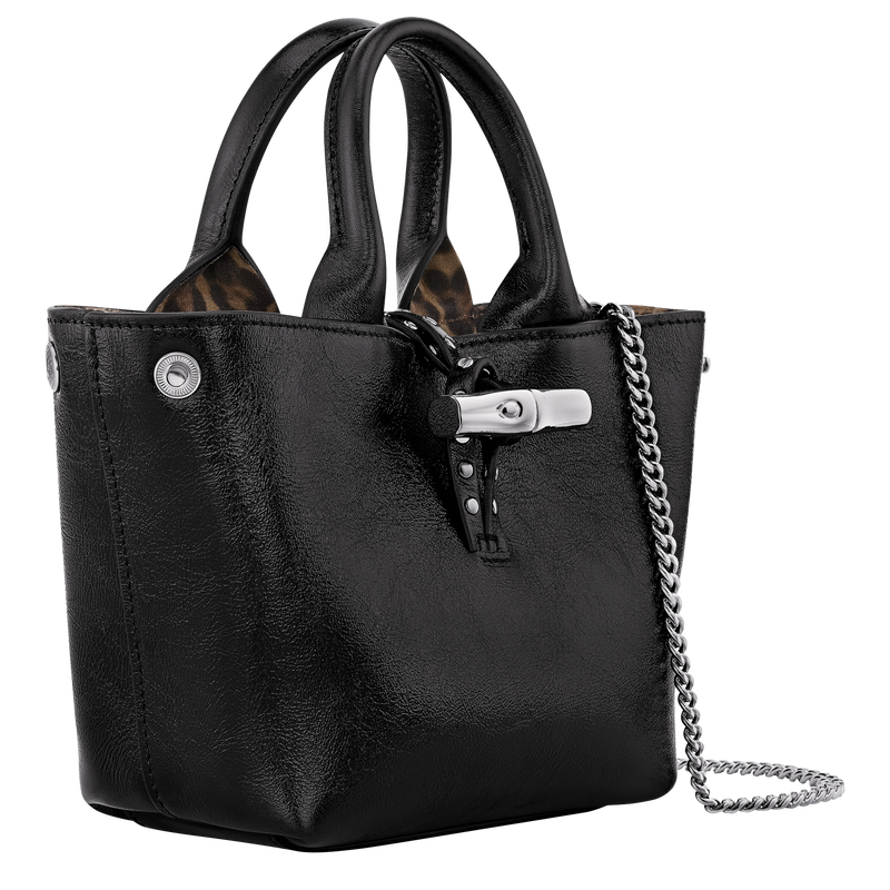 Le Roseau XS Handbag , Black - Leather  - View 3 of  6