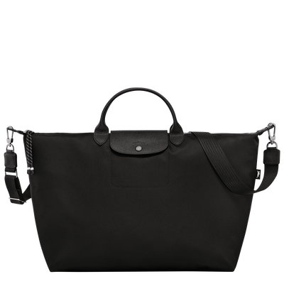 Le Pliage Energy L Travel bag , Black - Recycled canvas