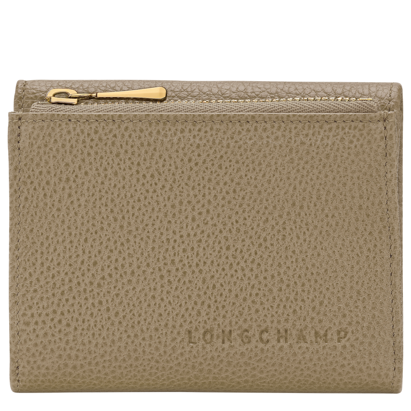 Le Foulonn&eacute; Compact wallet , Lichen - Leather  - View 1 of  3