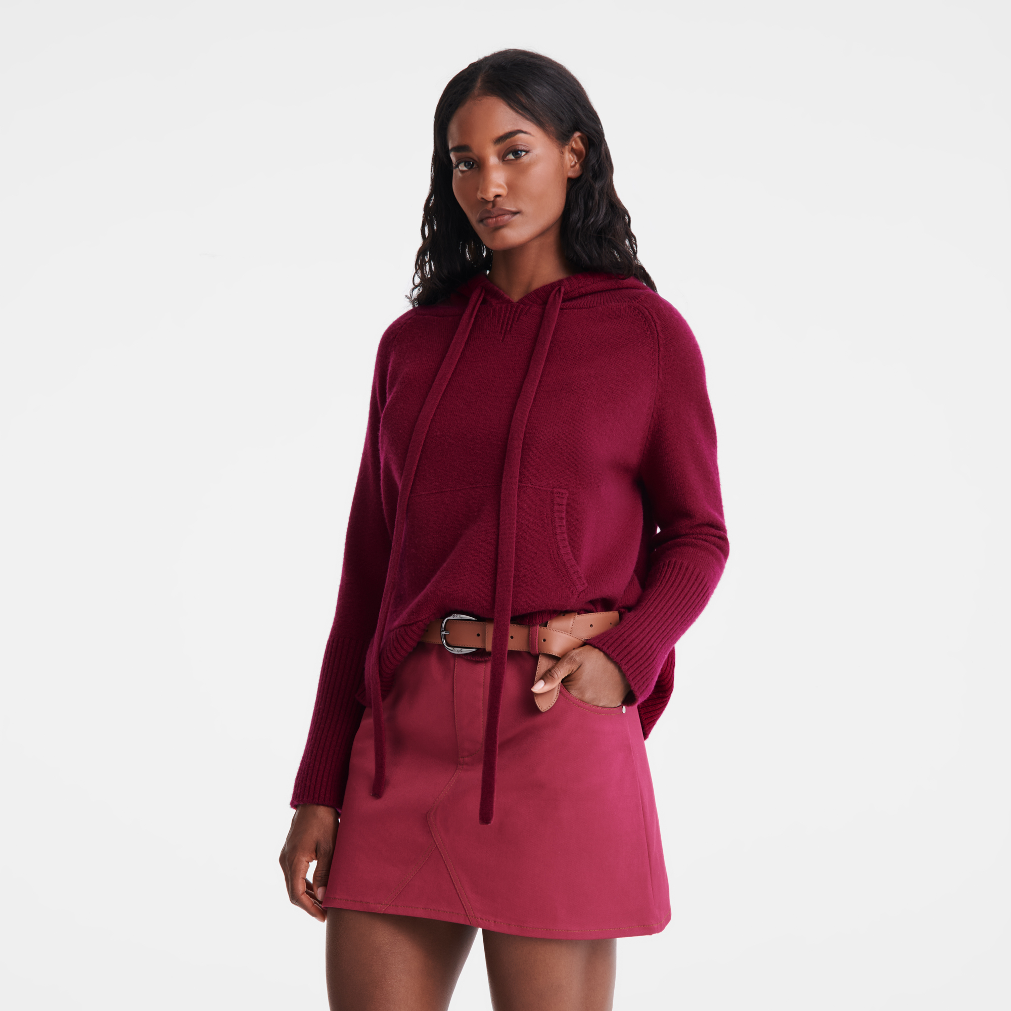 Hoodie jumper, Beetroot - View 4 of
4 - zoom in null Hoodie jumper, Beetroot