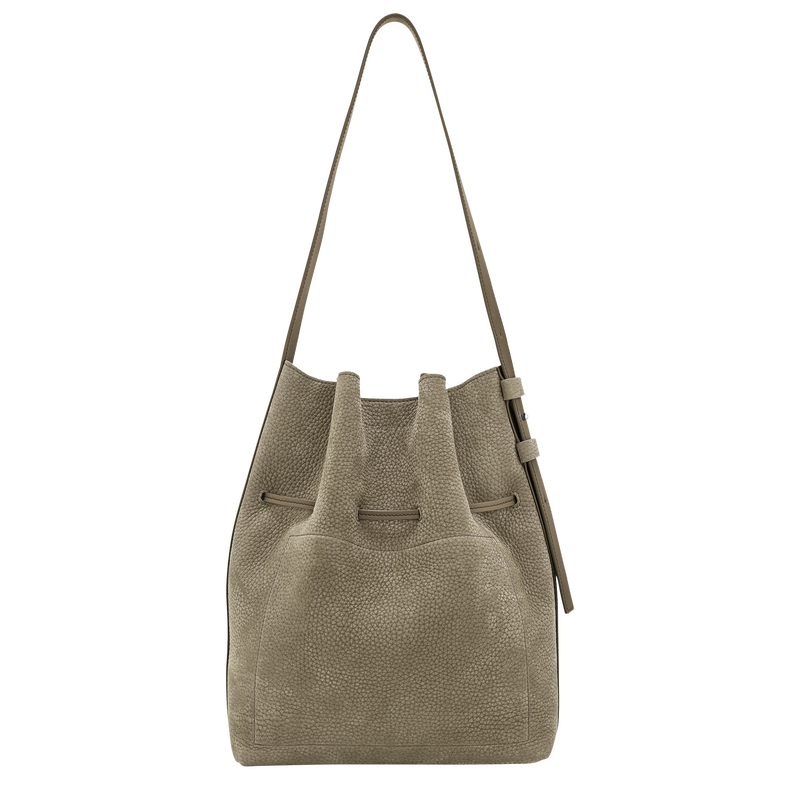 Le Roseau M Shoulder bag , Lichen - Leather  - View 3 of  5