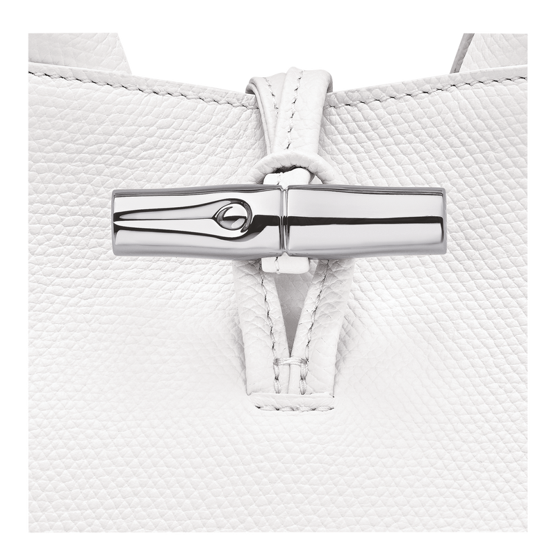 Le Roseau S Handbag , White - Leather  - View 6 of  6