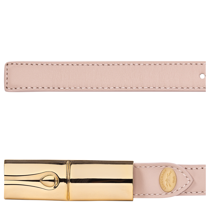 Le Roseau Ladies' belt , Petal Pink - Leather  - View 3 of  3
