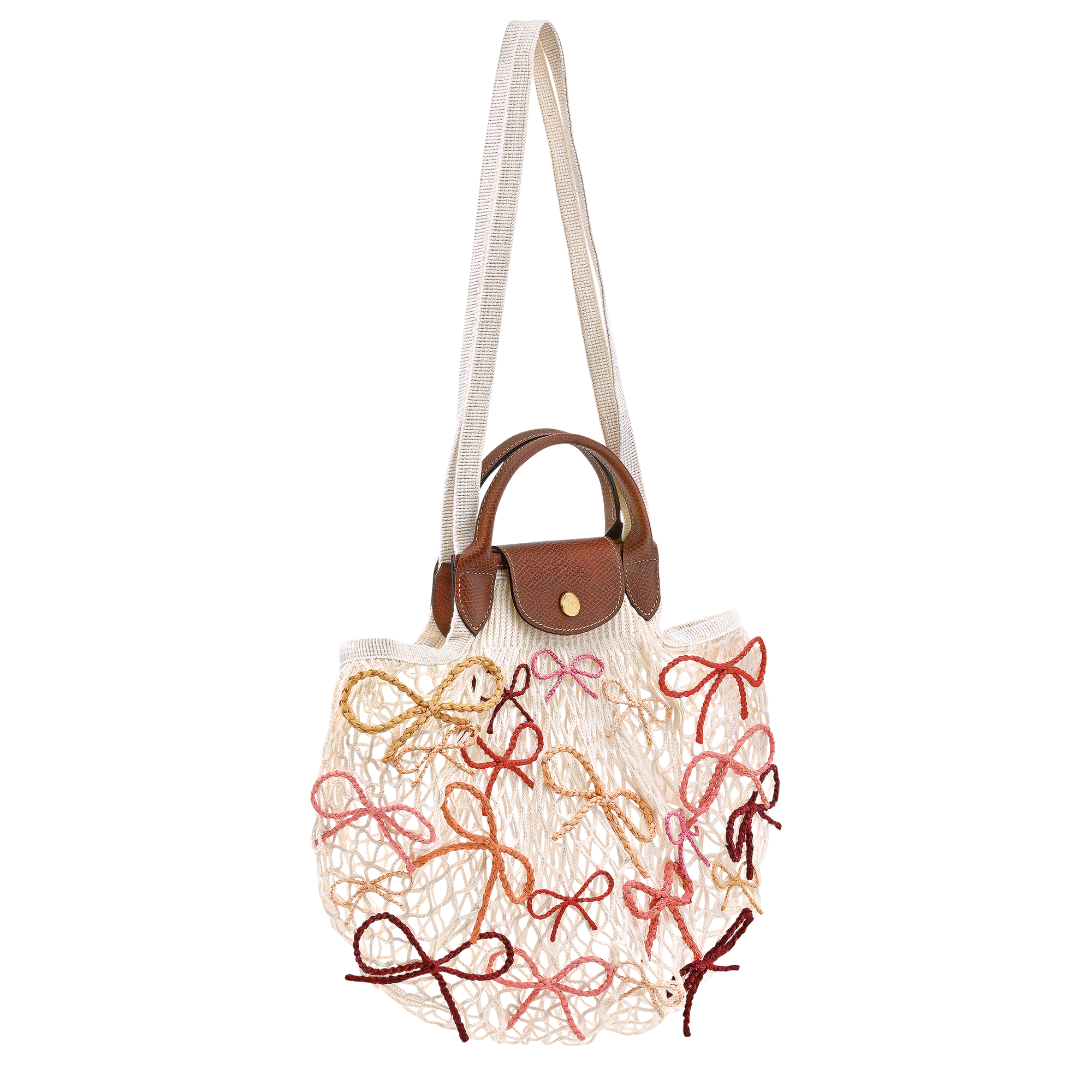 Le Pliage Collection Mesh bag L, Ecru