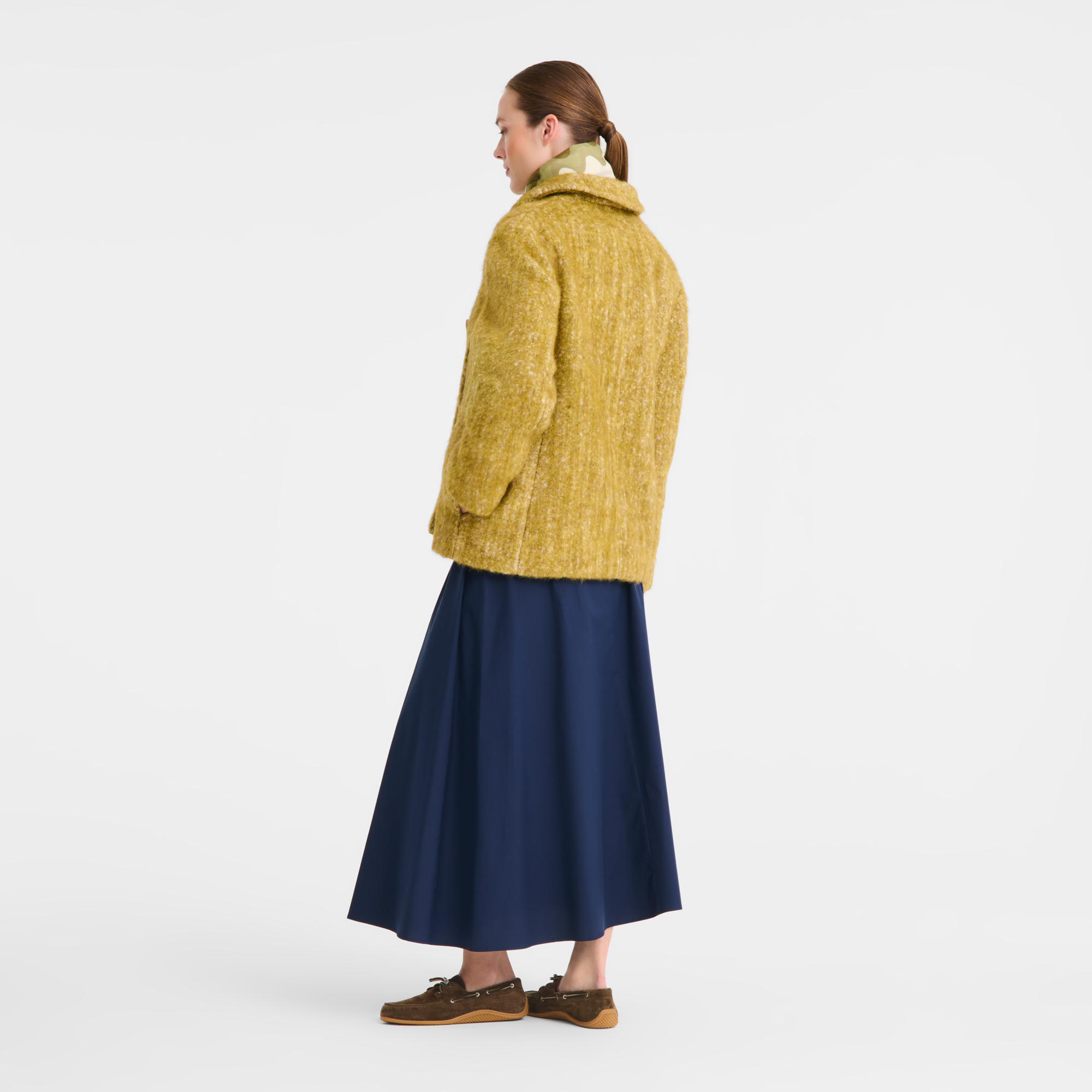 null Pea coat, Almond Green