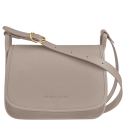 Le Foulonné S Crossbody bag , Turtledove - Leather