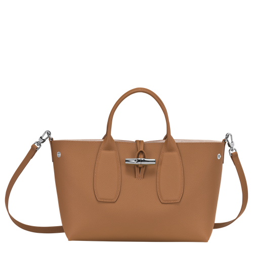 Roseau M Handbag , Natural - Leather - View 5 of  7