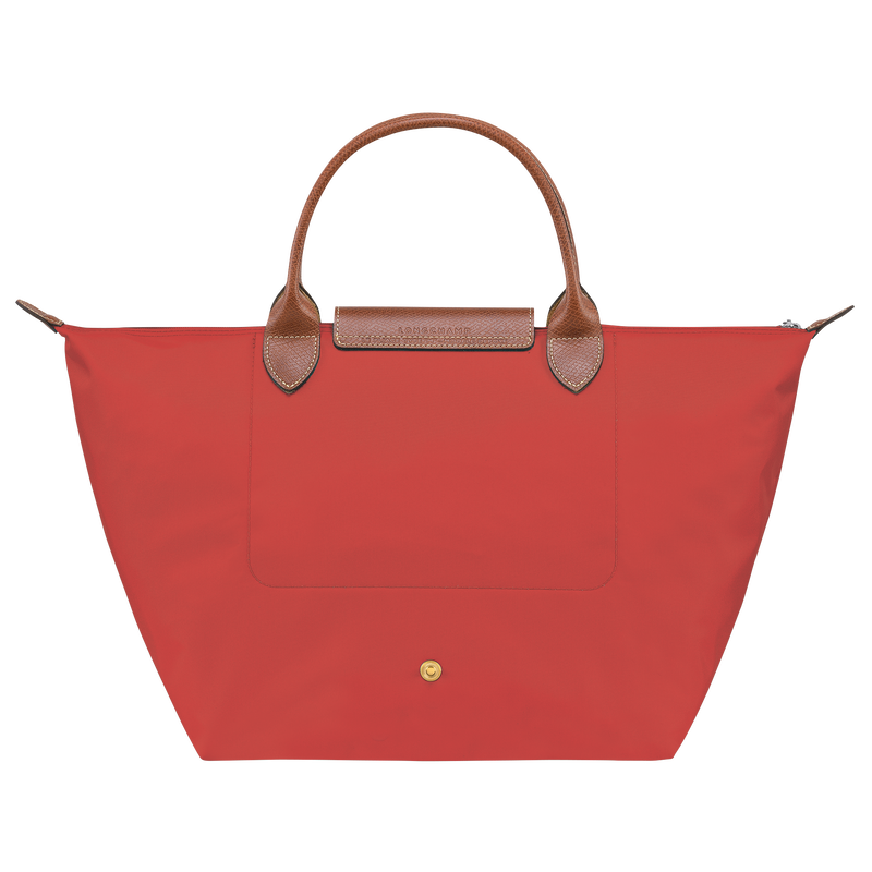 Le Pliage Original M Handbag , Tomato - Recycled canvas  - View 3 of  6