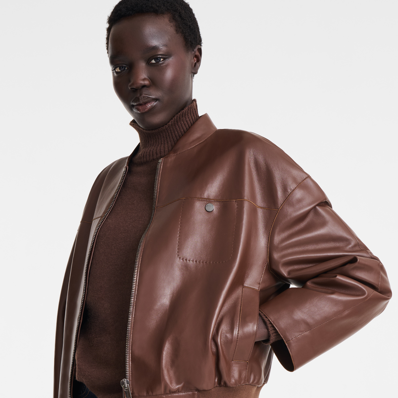 Jacket , Coffee - Leather  - View 5 of  5