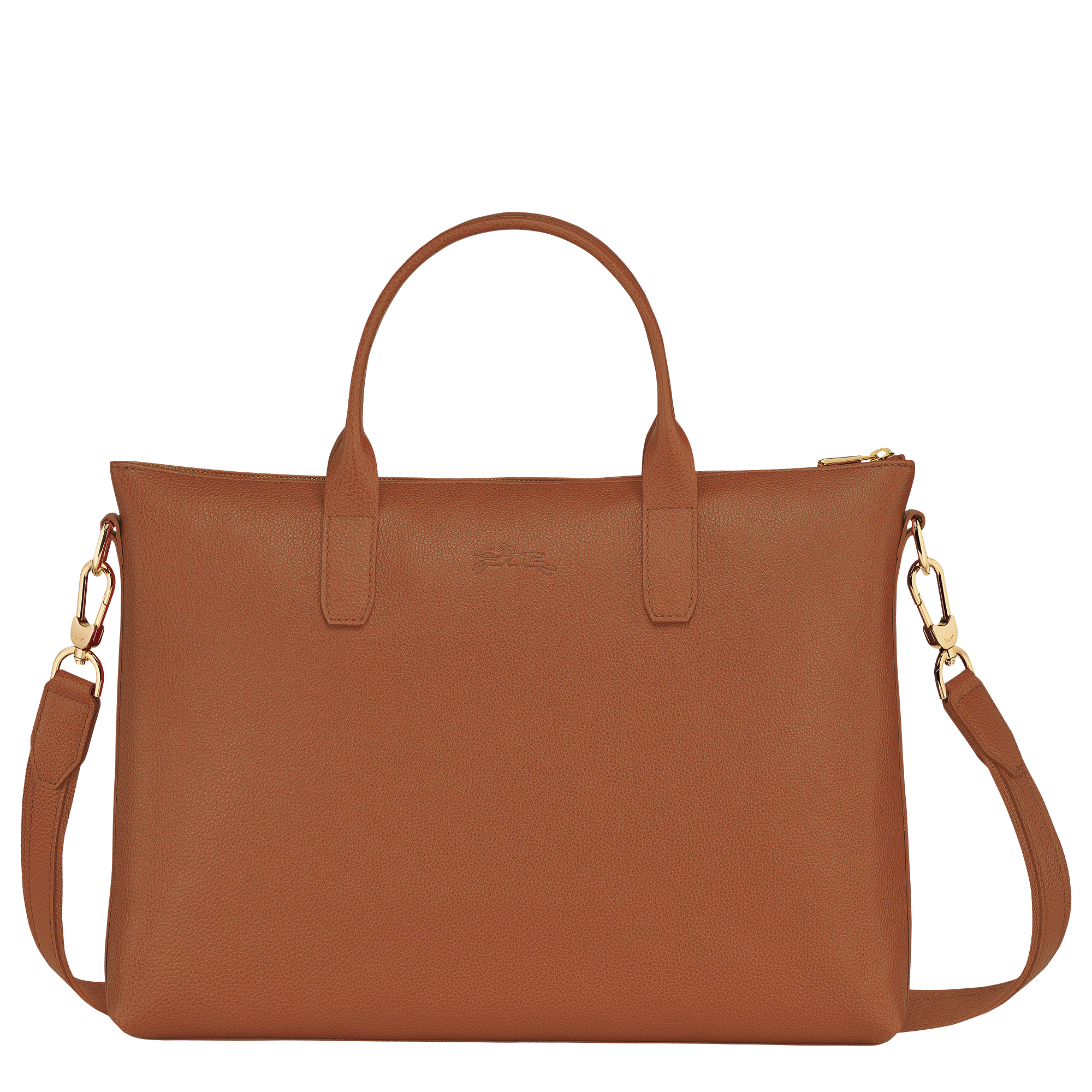 Briefcase S, Caramel - View 4 of
6 - zoom in Le Foulonné Briefcase S, Caramel