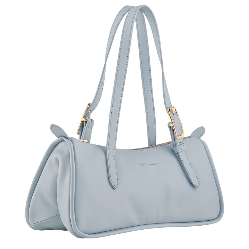 Looong L Shoulder bag , Sky Blue - Leather  - View 2 of  5